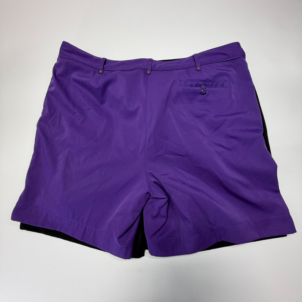 Lady Hagen Golf Shorts Womens 14‎ Black Purple Stretch Bundle - Picture 10 of 11